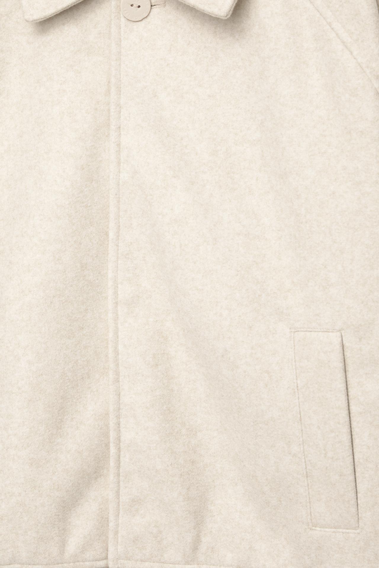 Pull&Bear Aviator Bomber Jacket — Off White