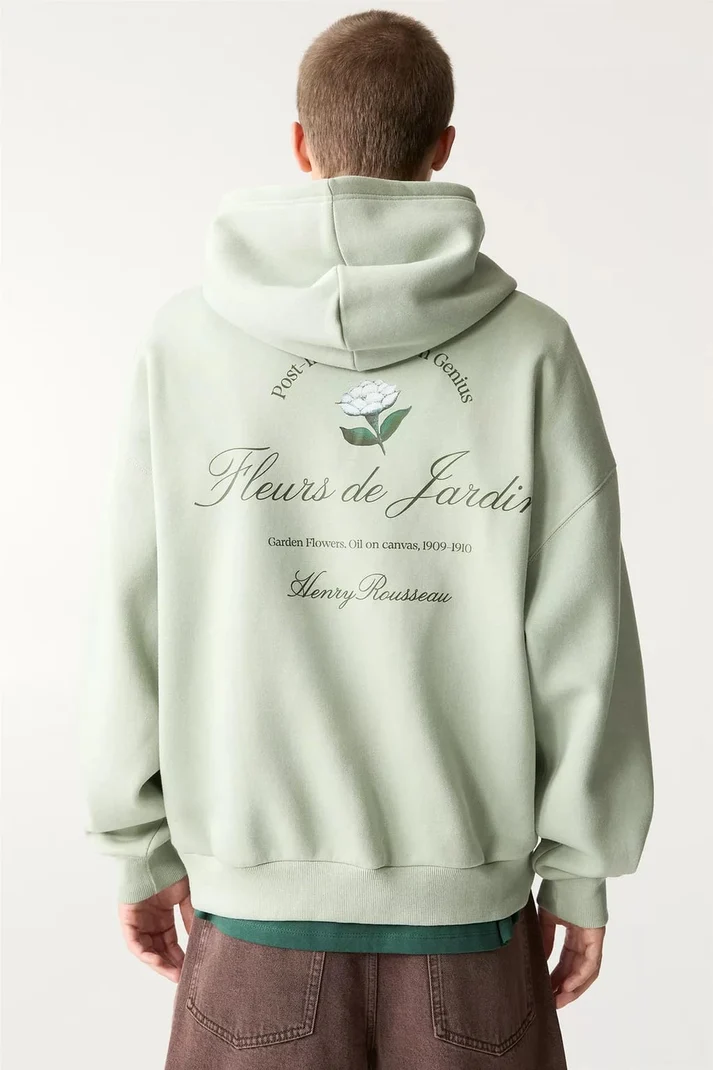 Fleurs de Jardin Hoodie — Mint