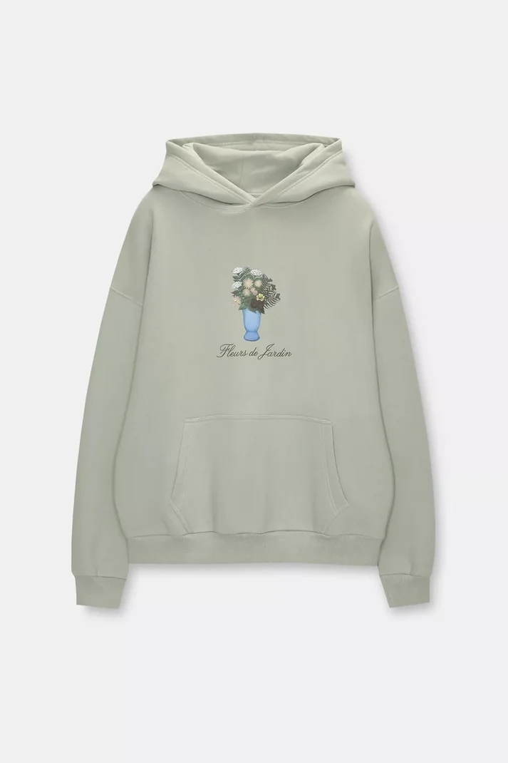 Fleurs de Jardin Hoodie — Mint