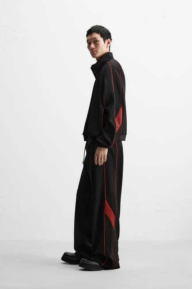Zara Track Jacket with Red Piping