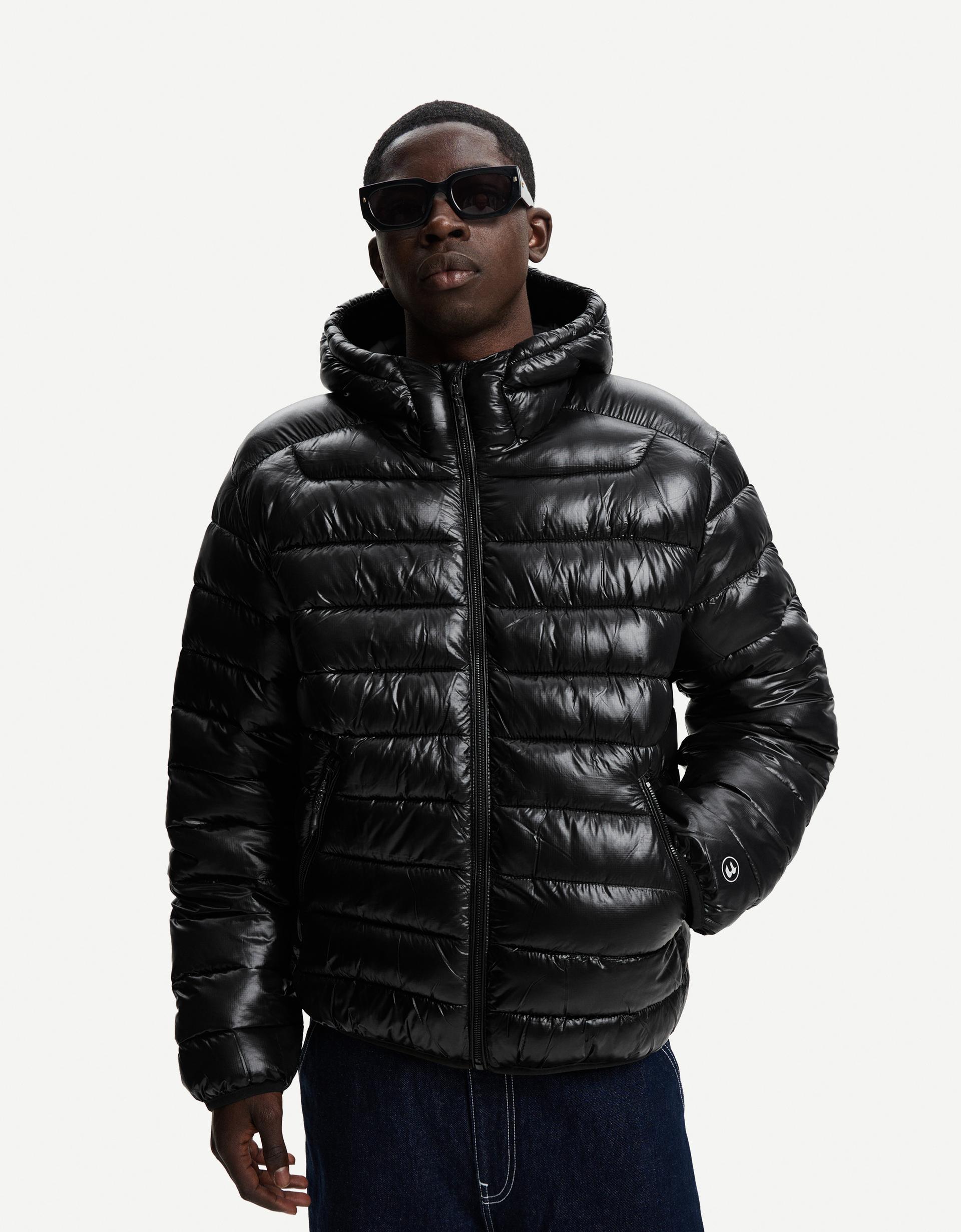Doudoune Capuche Brillante