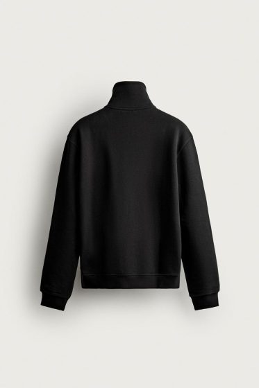 Sweat Col Zippé Coton