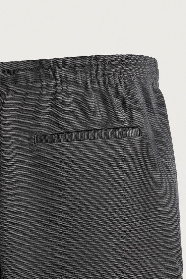 Zara Regular Fit Easy-Care Trousers — Plomb