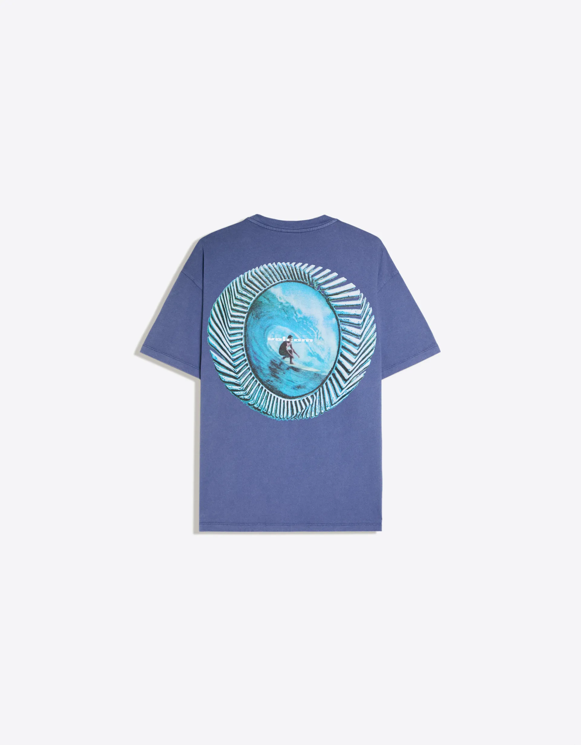 Bershka VOLCOM relaxed fit T-shirt — Light blue