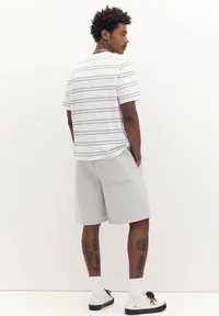 Pull&Bear JOIN LIFE BASIC T-SHIRT - Basic T-shirt - mottled blue — mottled blue
