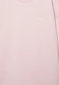 Pull&Bear Logo Pink Basic T-Shirt — pink