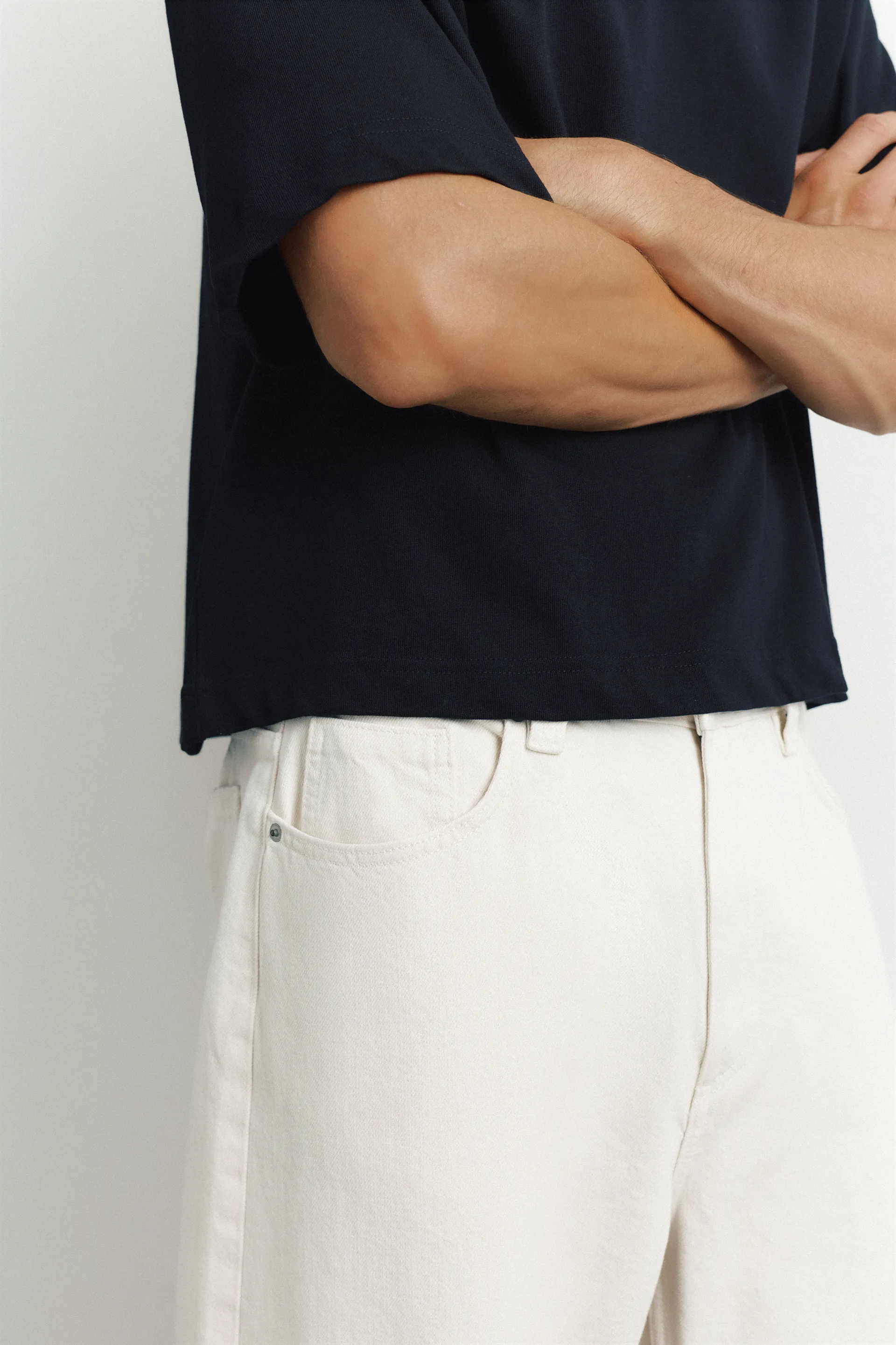 Jean baggy ballon — Blanc