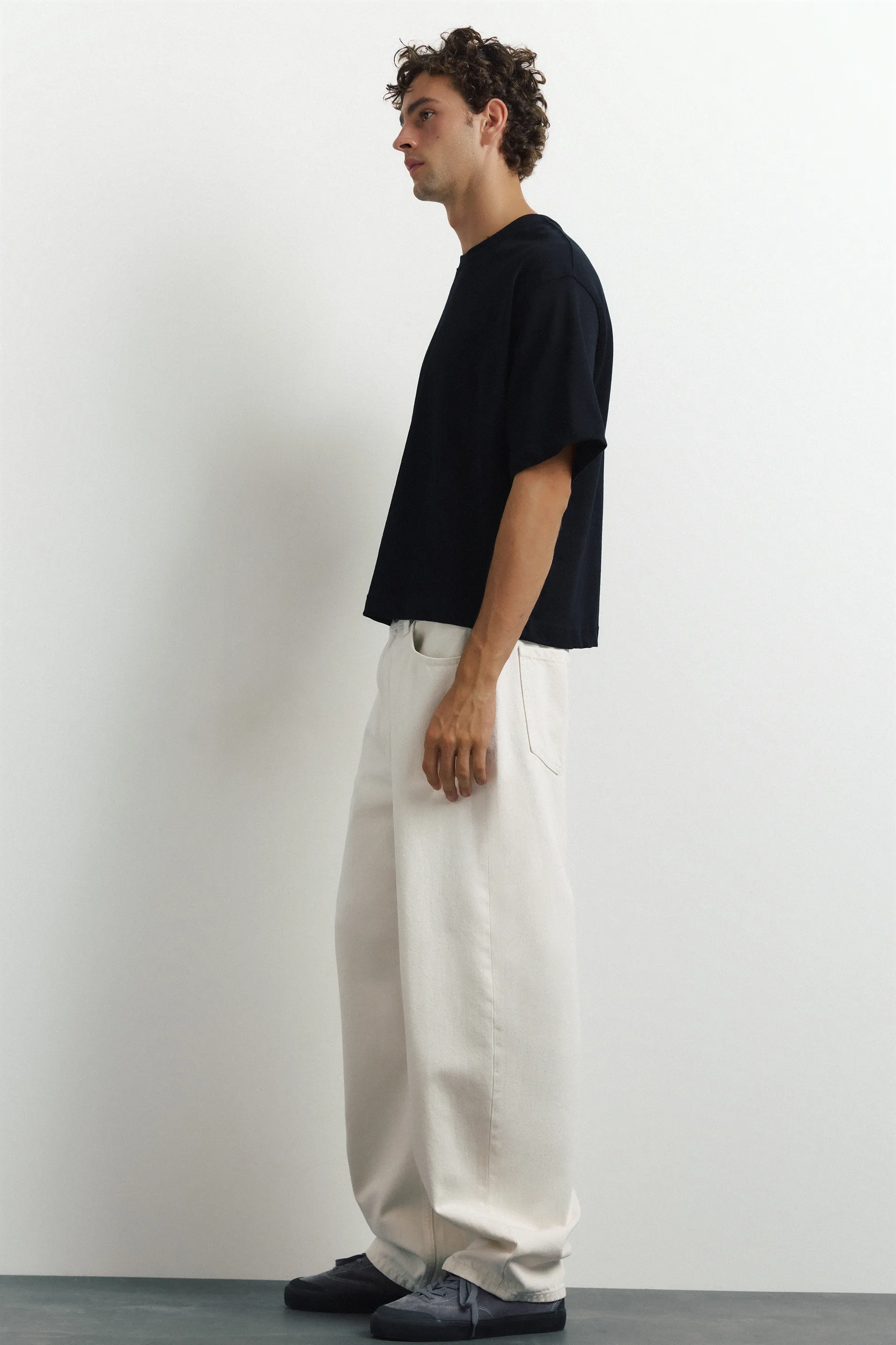 Jean baggy ballon — Blanc