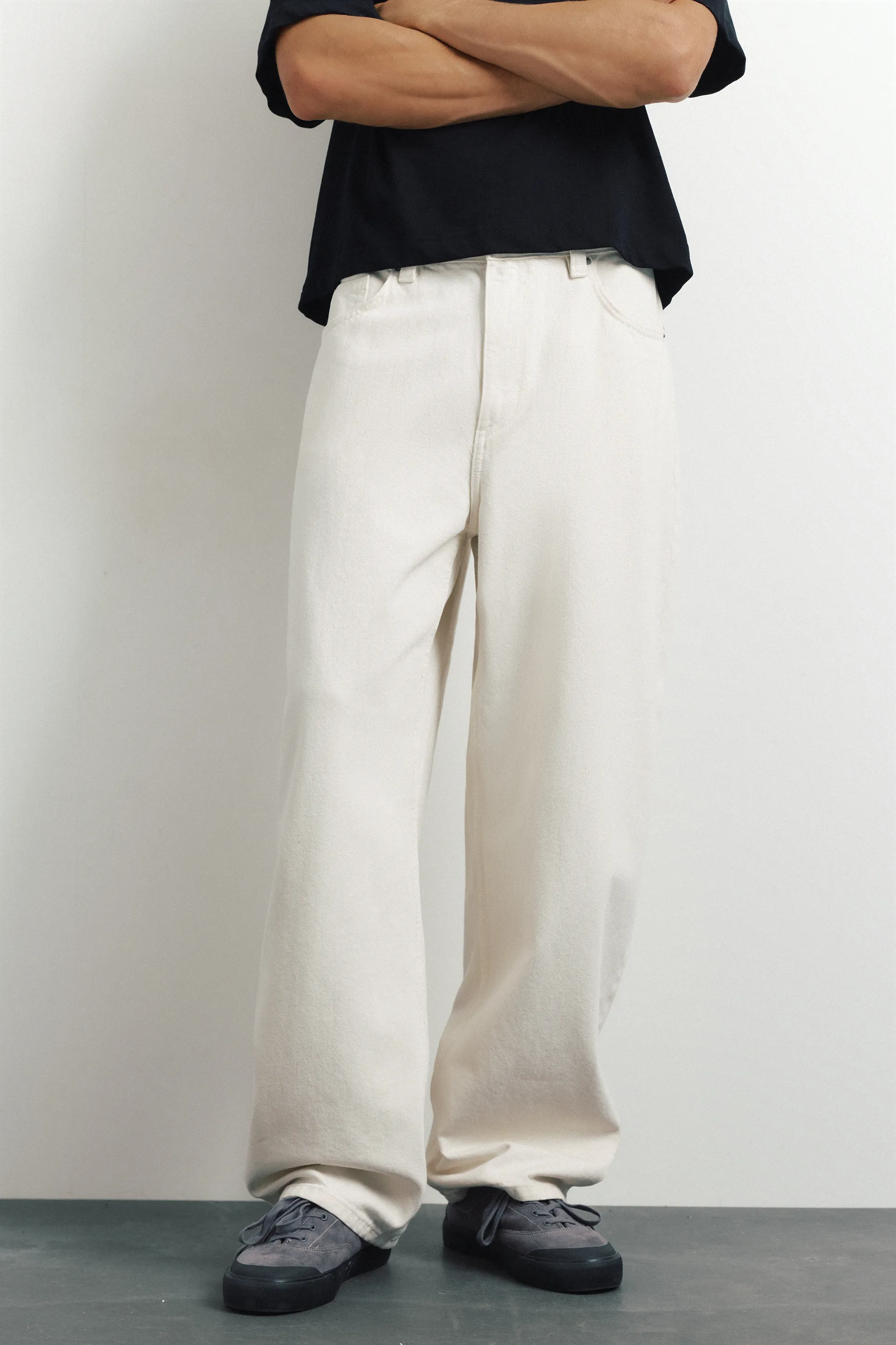 Jean baggy ballon — Blanc