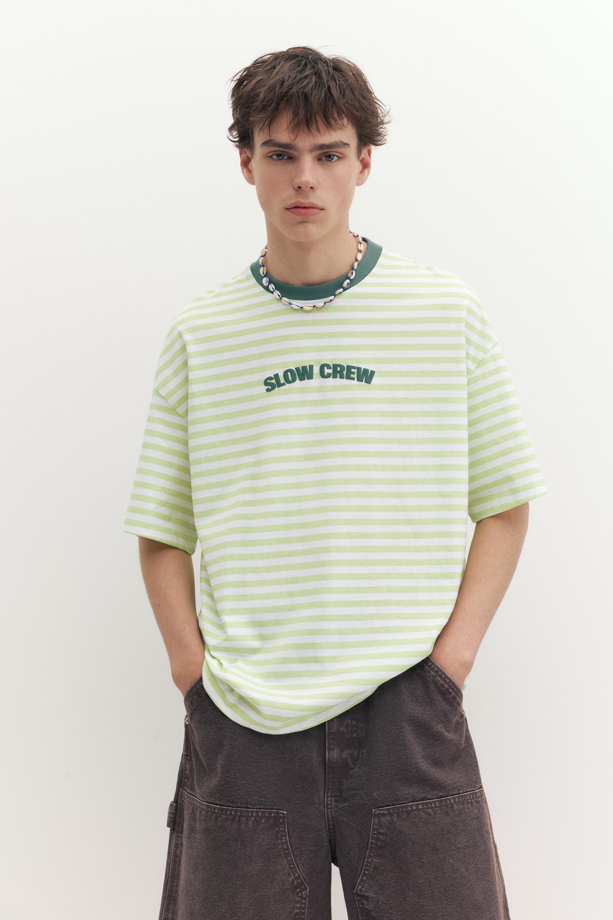 T-shirt boxy à rayures STWD