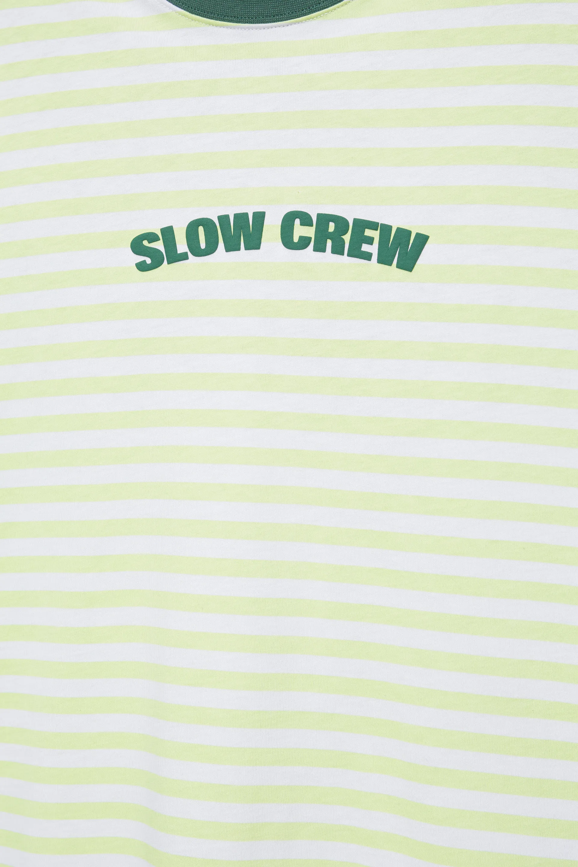 T-shirt boxy à rayures STWD — Vert
