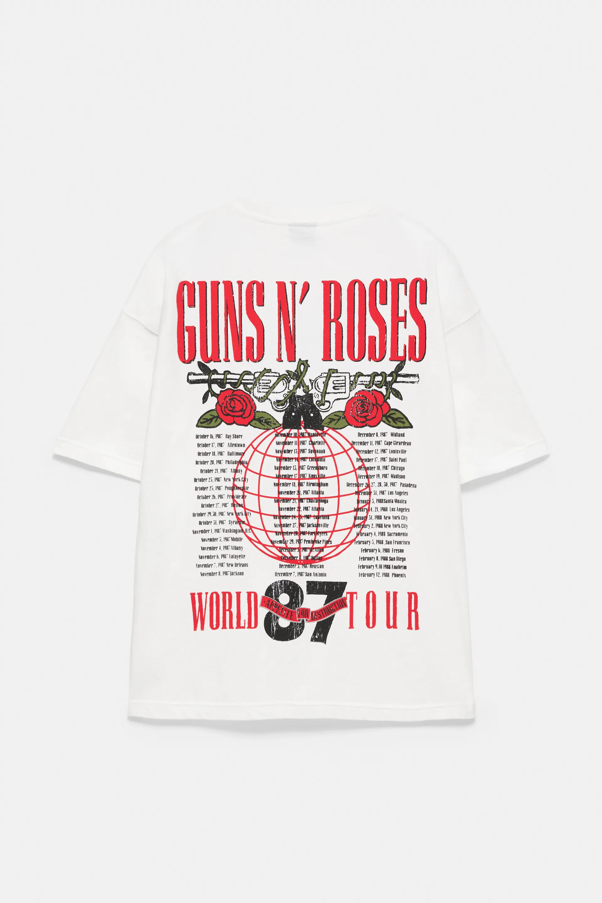 T-shirt Guns N' Roses — Blanc cassé