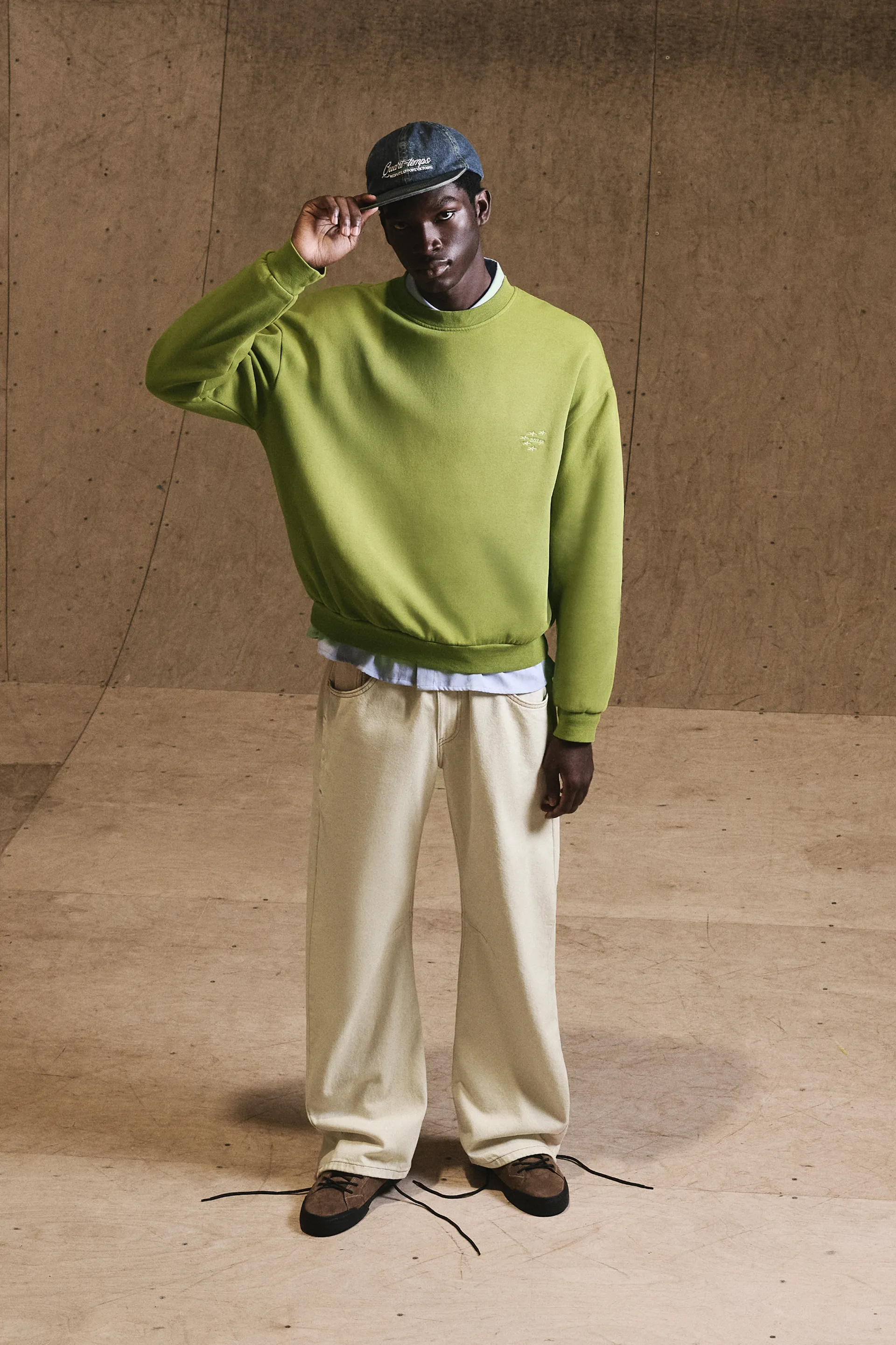 Cotton Worker Trousers — Ecru