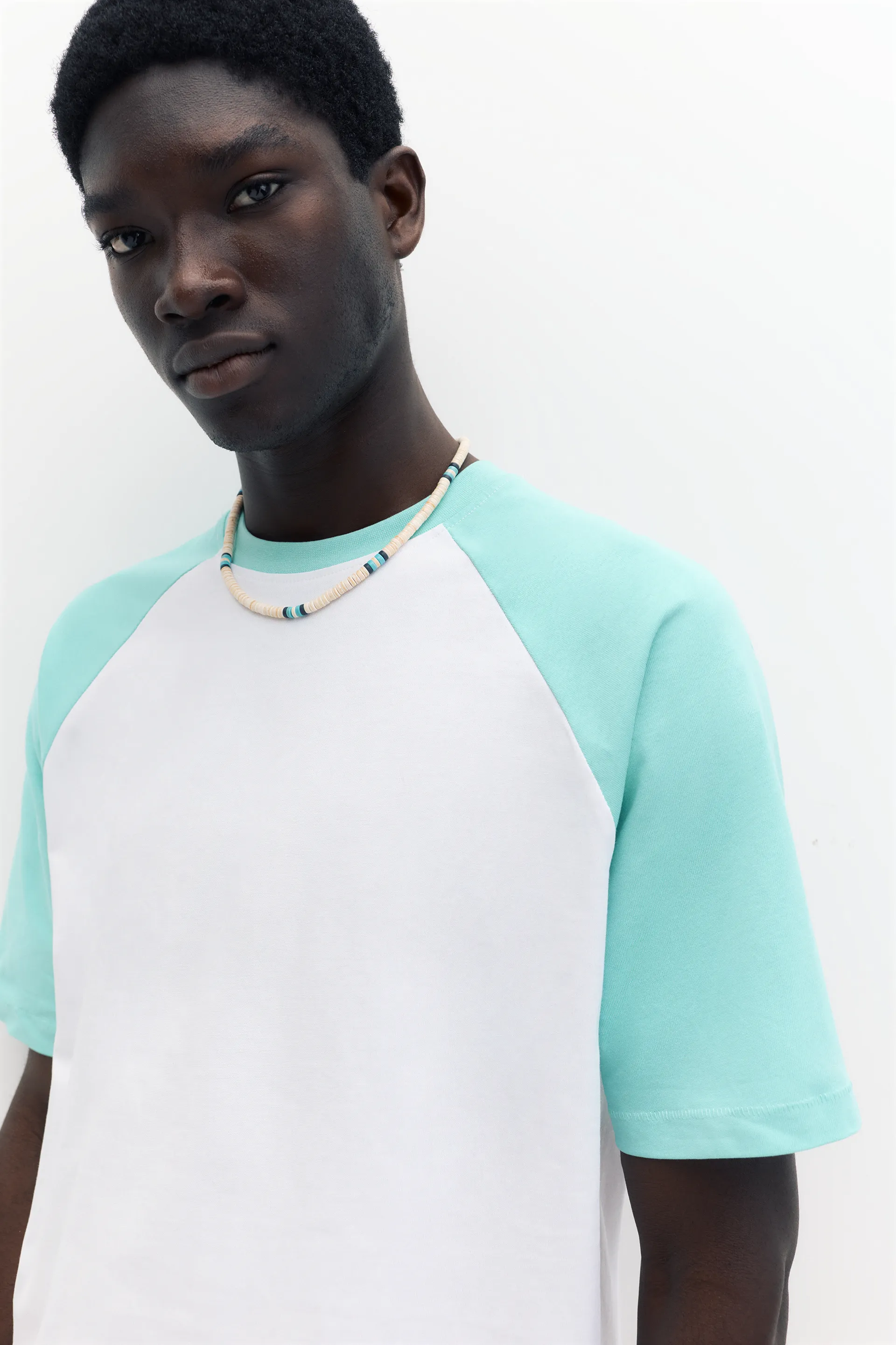 Raglan sleeve T-shirt — White