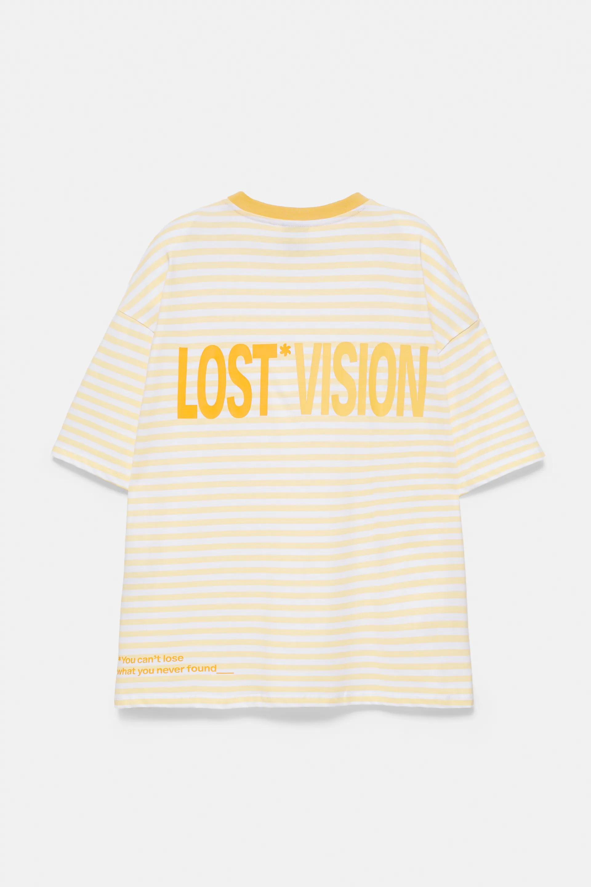 T-shirt boxy à rayures STWD — Jaune