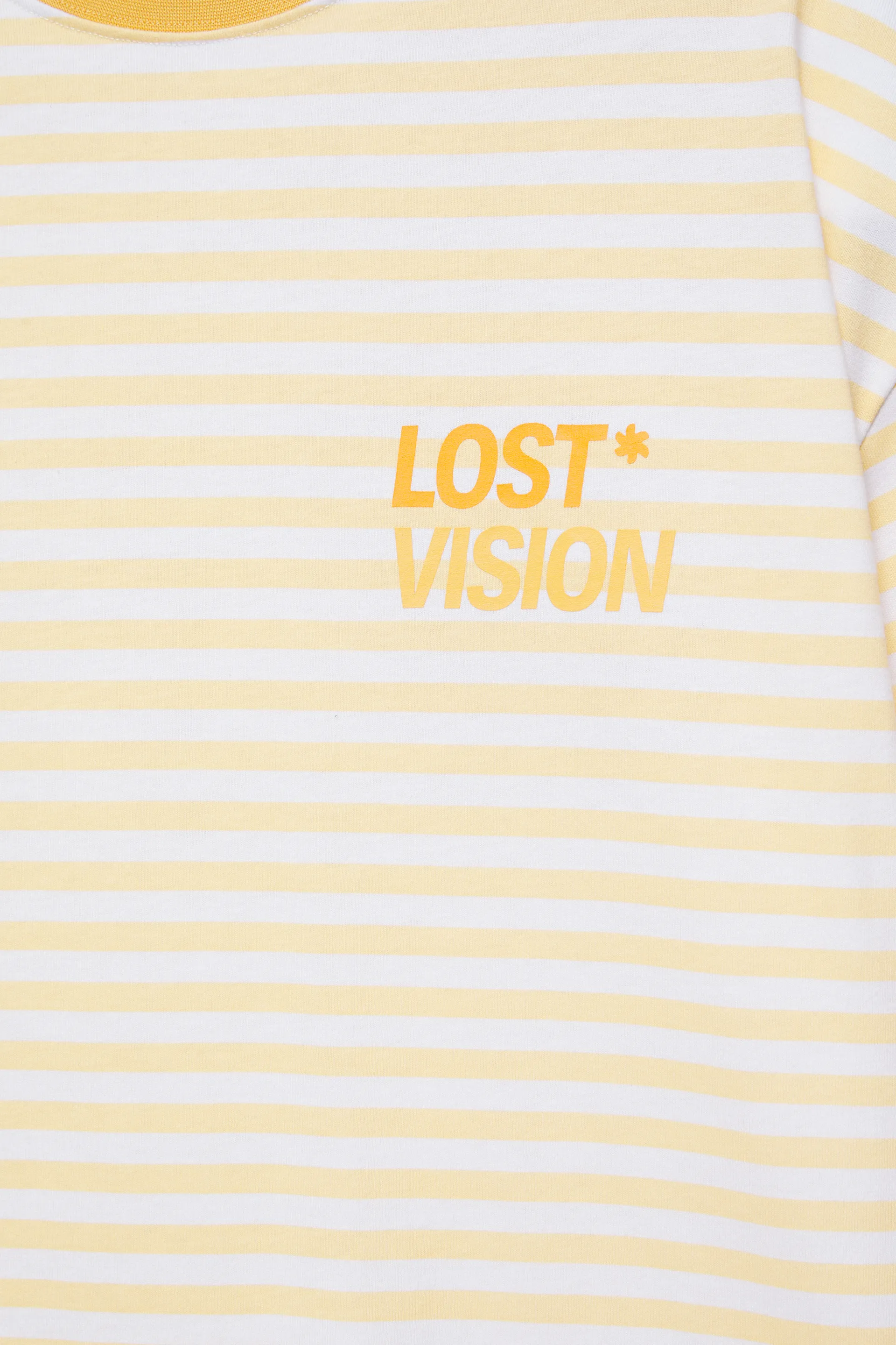 T-shirt boxy à rayures STWD — Jaune