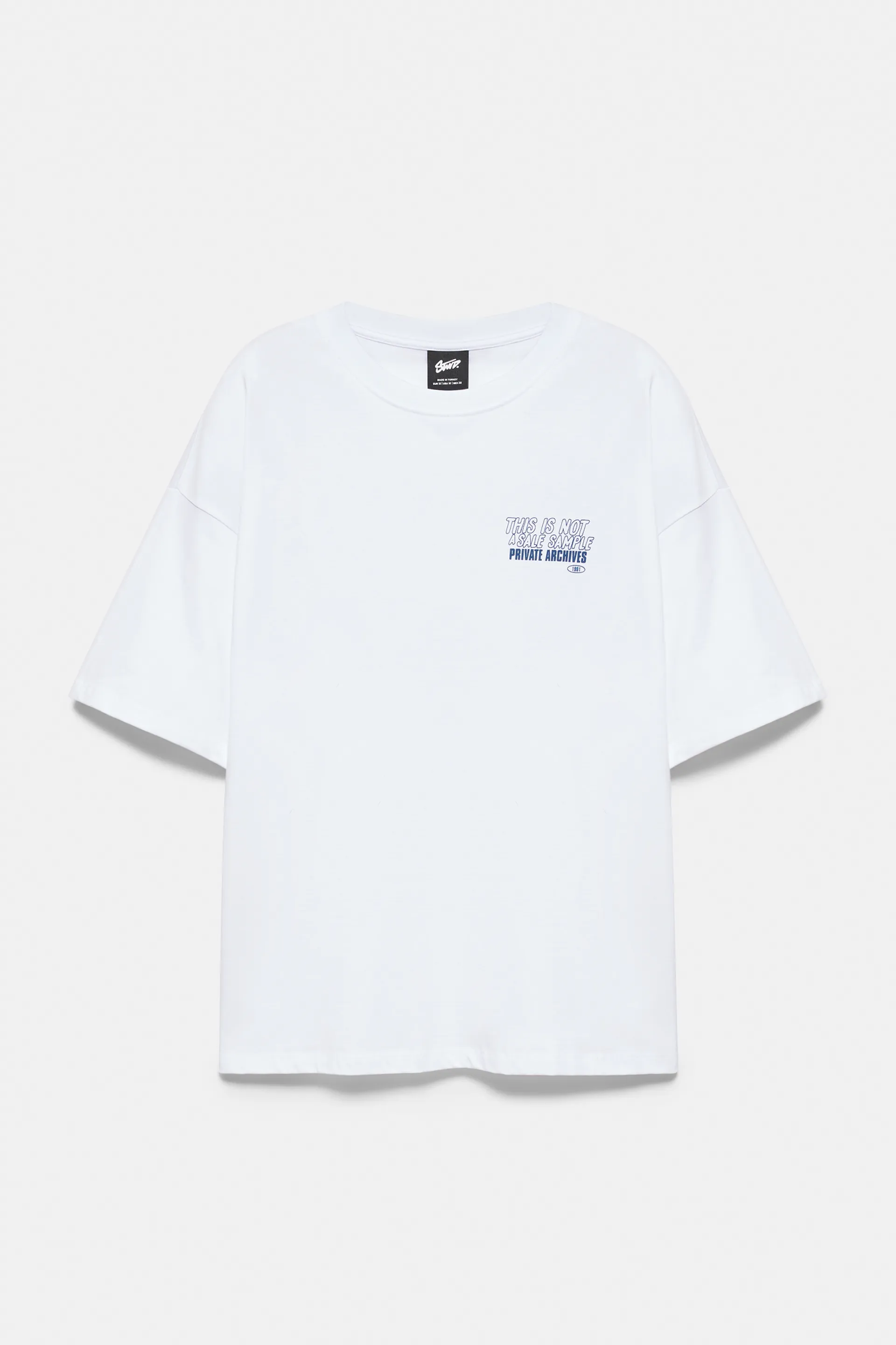 Pull&Bear T-shirt STWD imprimé Private Archives — Blanc