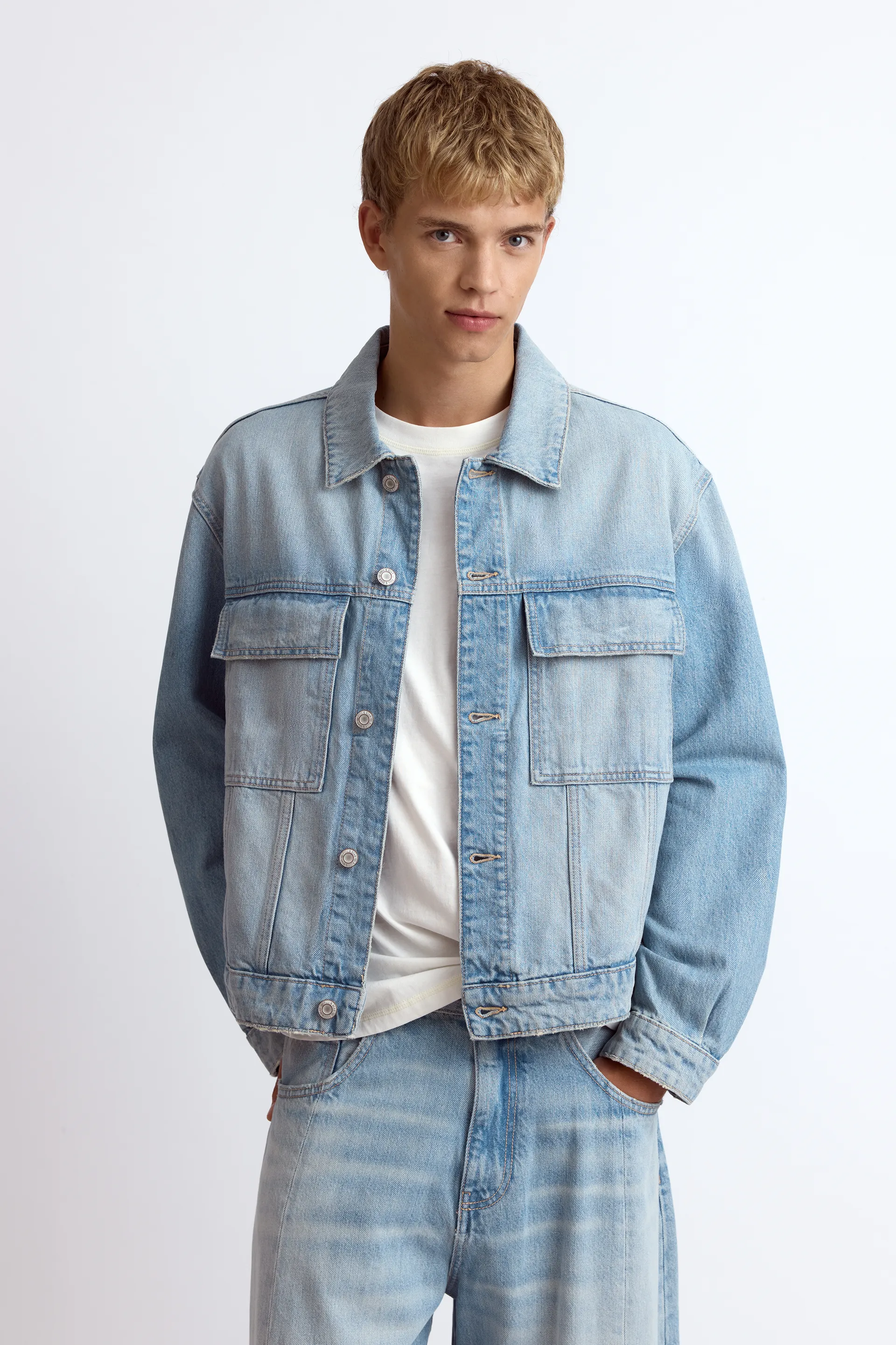 Veste en jean trucker