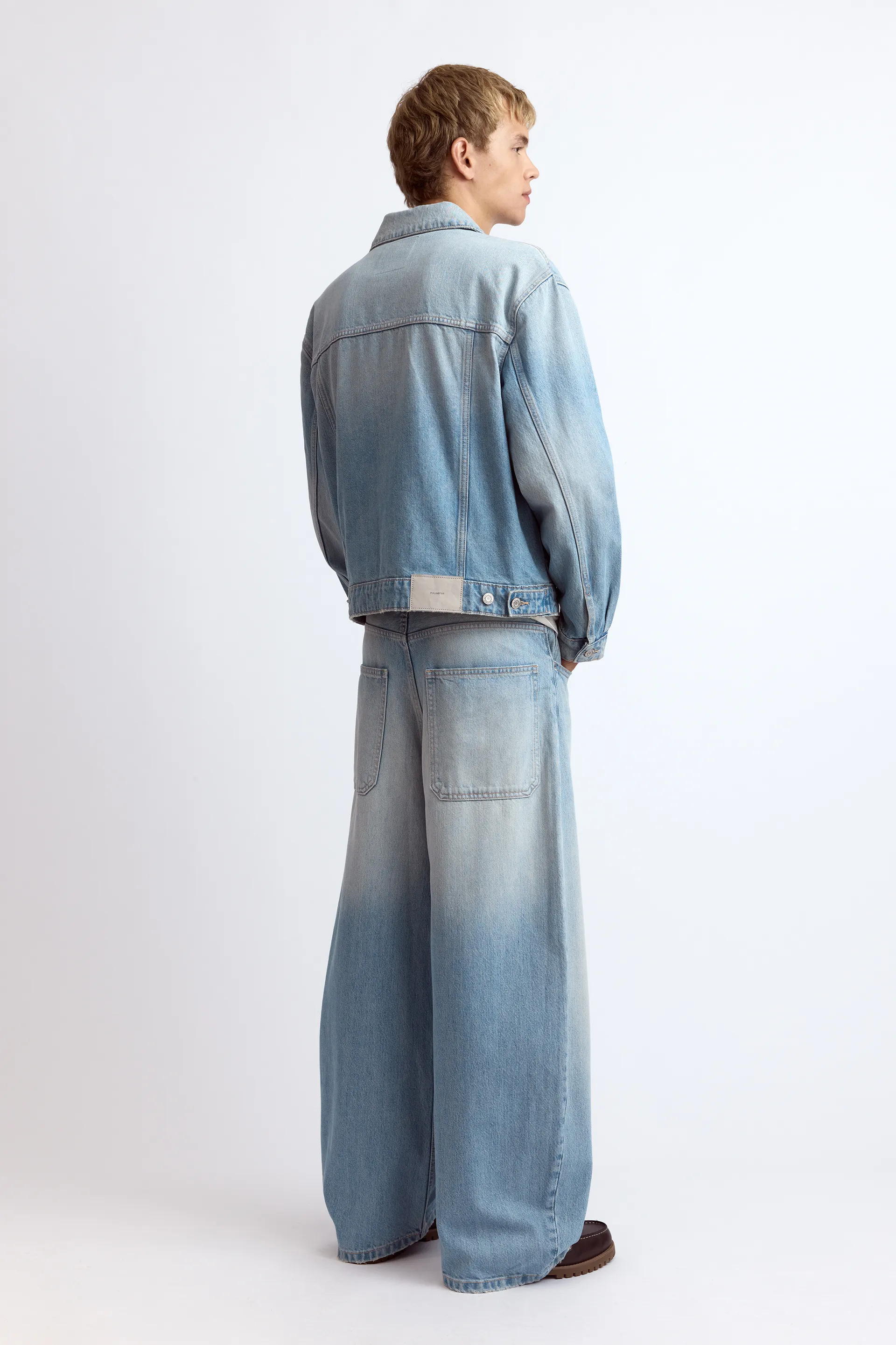 Pull&Bear Veste en jean trucker — Sky Blue