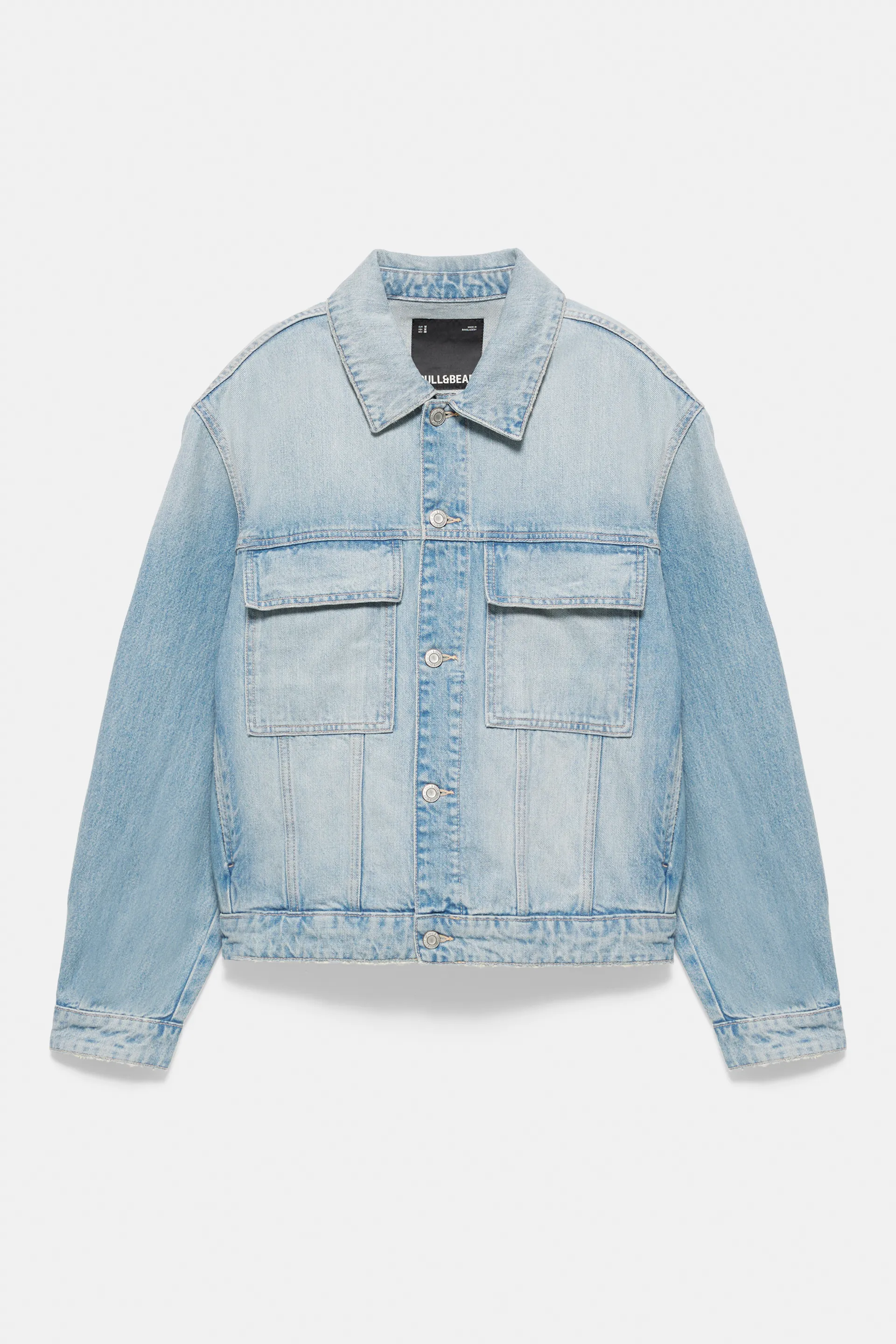 Pull&Bear Veste en jean trucker — Sky Blue