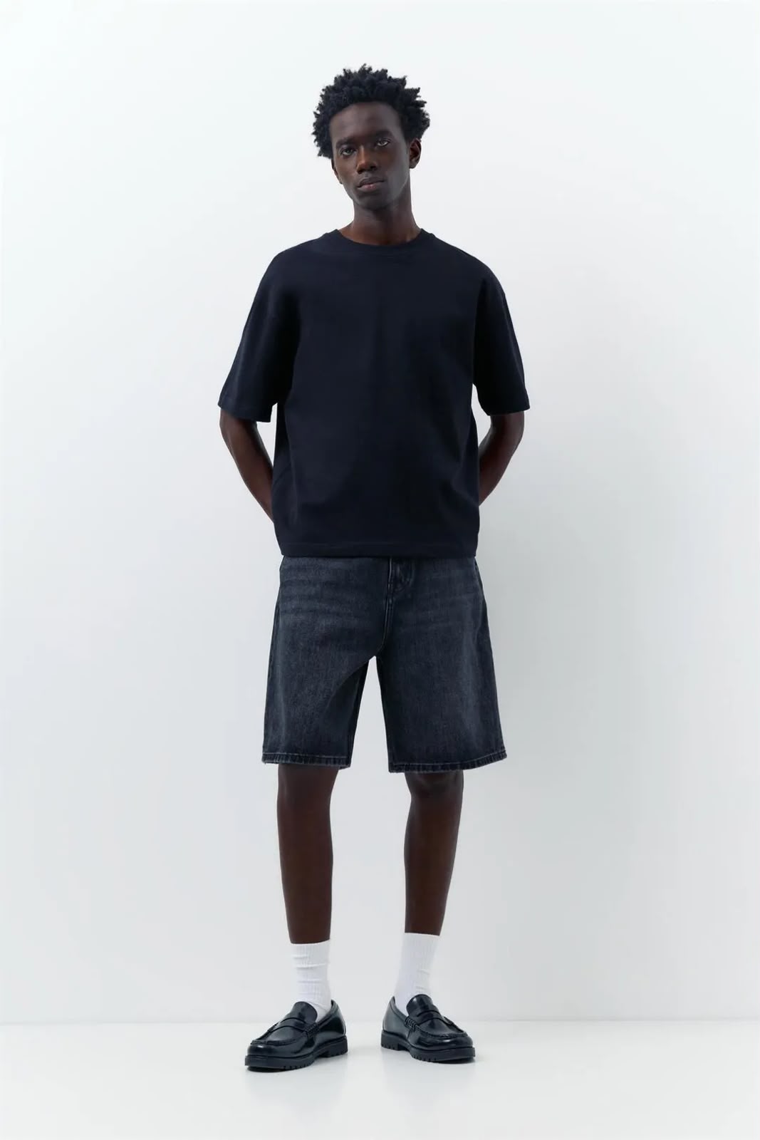 Short Bermuda en Jean Délavé