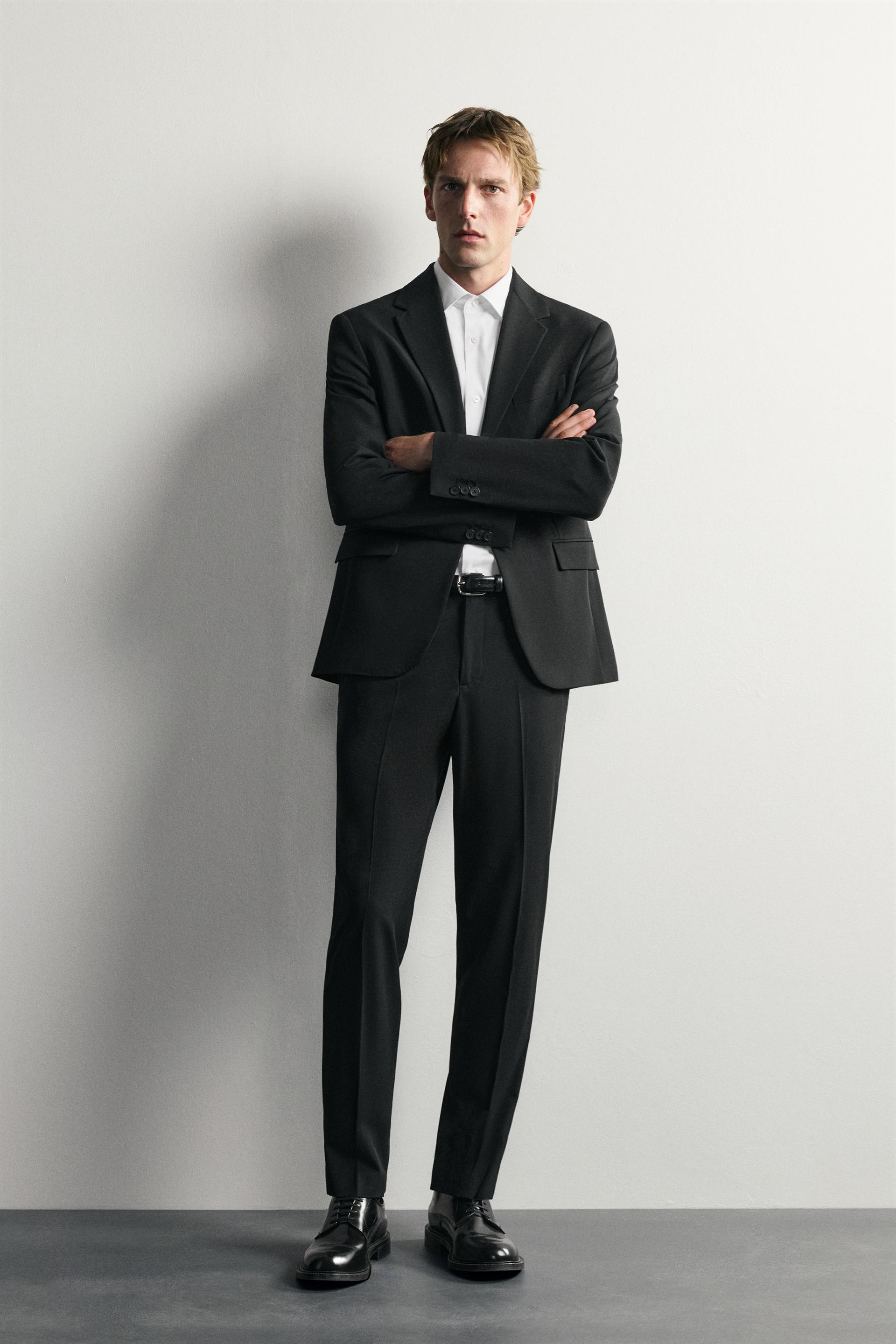 SLIM FIT SUIT PANTS