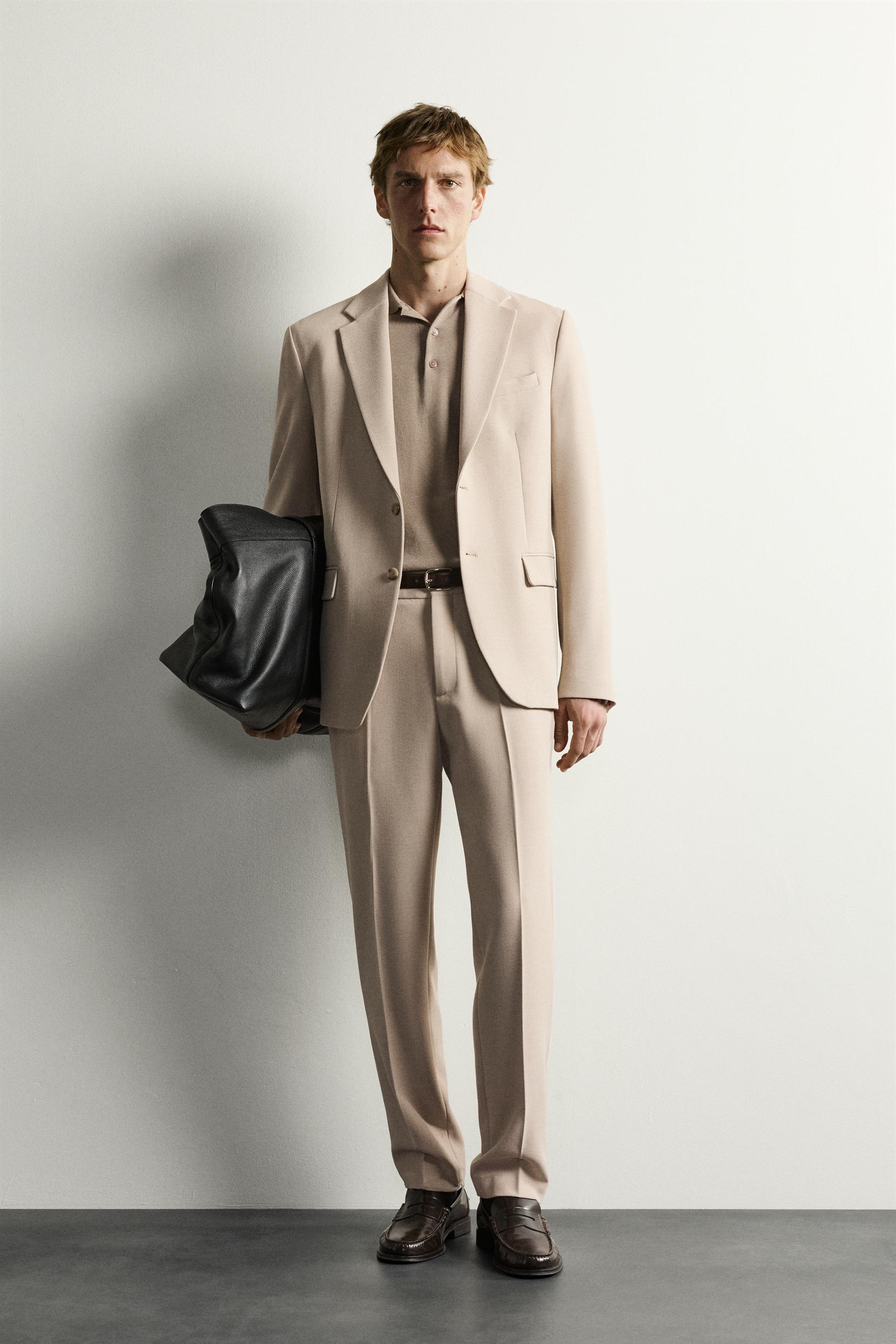 SLIM FIT SUIT PANTS