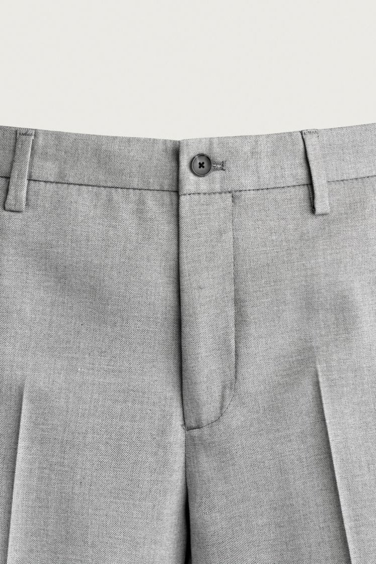 Zara SLIM FIT SUIT PANTS — Grey