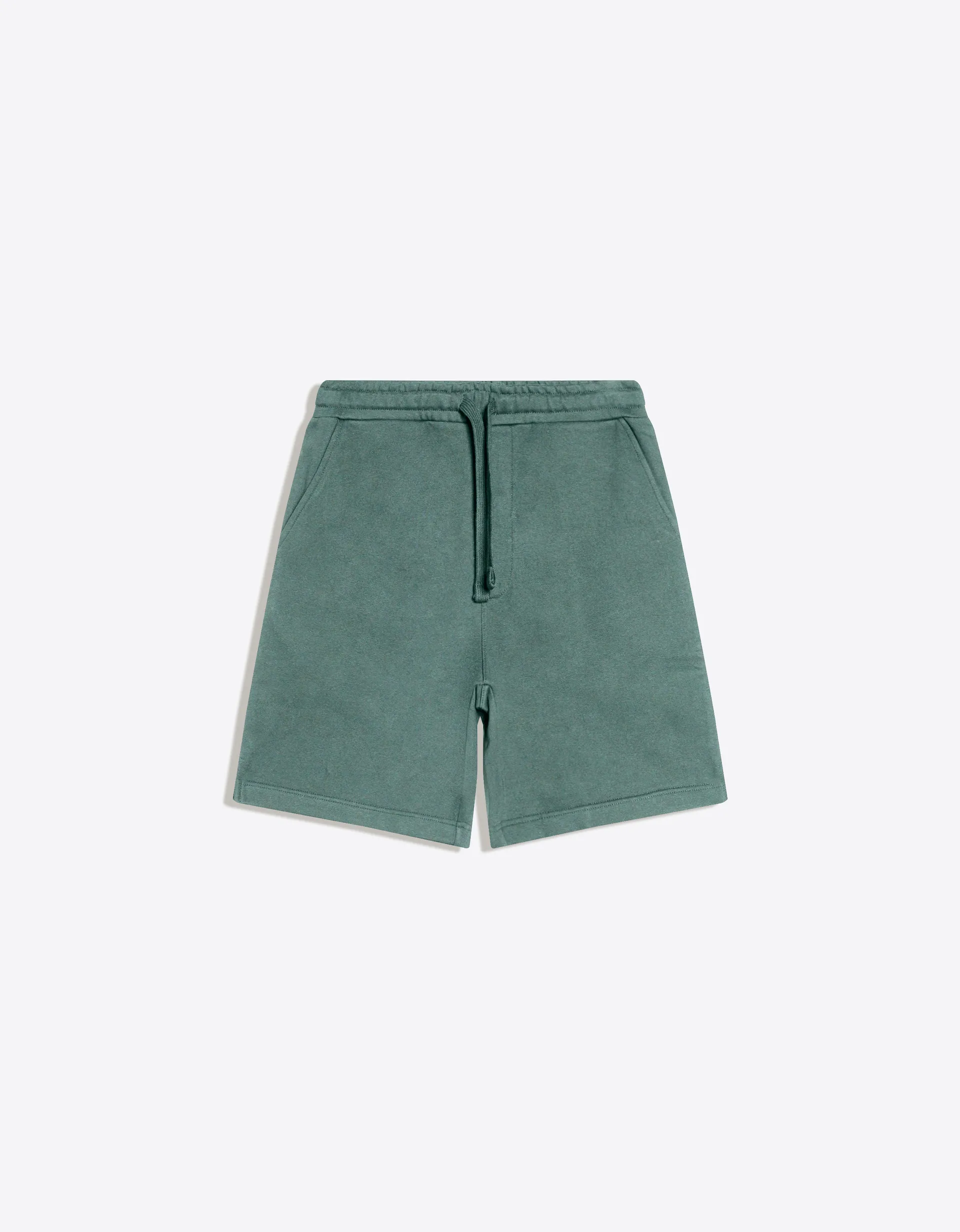 Bershka Plush Bermuda shorts — Turquoise