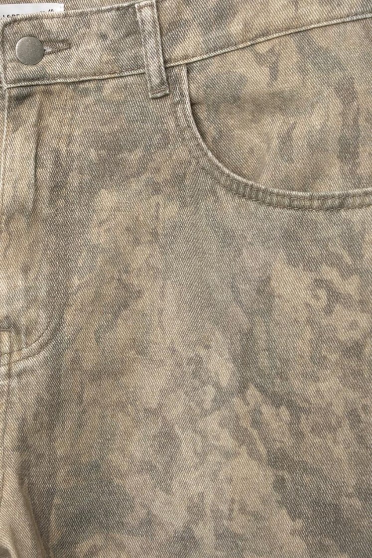Pull&Bear Washed Effect Wide Leg Jeans — Tan