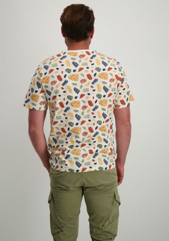 T-shirt Coton Motif Abstrait