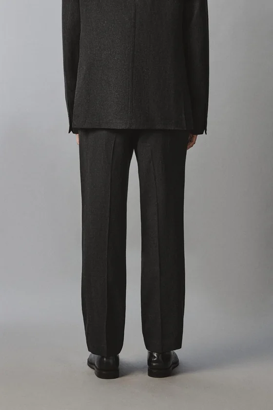 Pantalon Tailleur Viscose-Chanvr