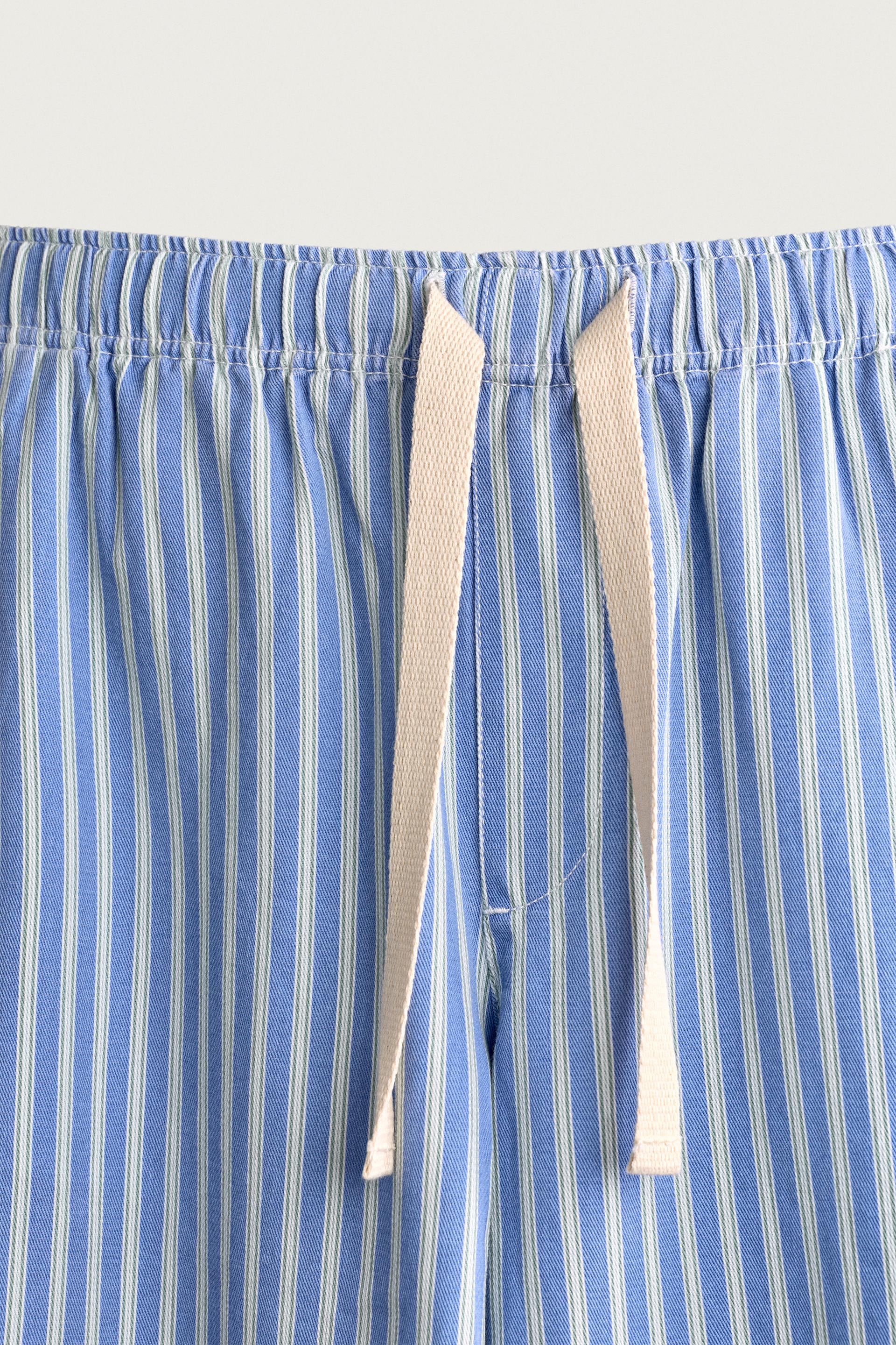 Zara STRIPED BAGGY FIT PANTS — Striped