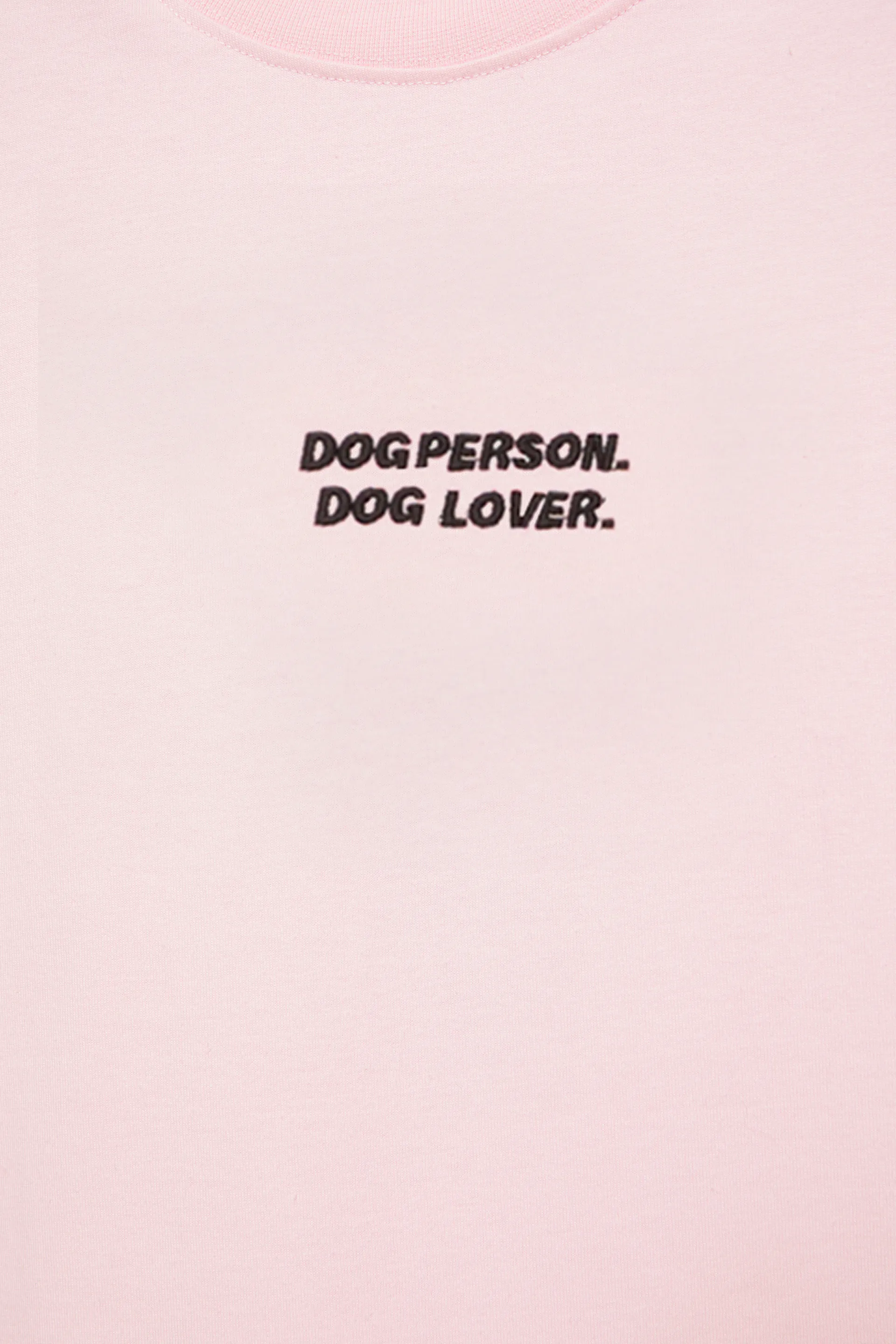 Dog Person graphic T-shirt — Pink