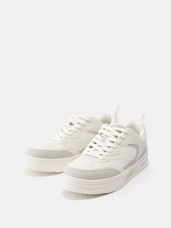 Platform Lace-Up Sneakers