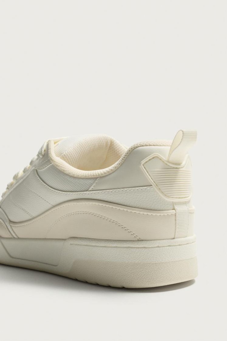 Zara Lace-Up Chunky Trainers — White