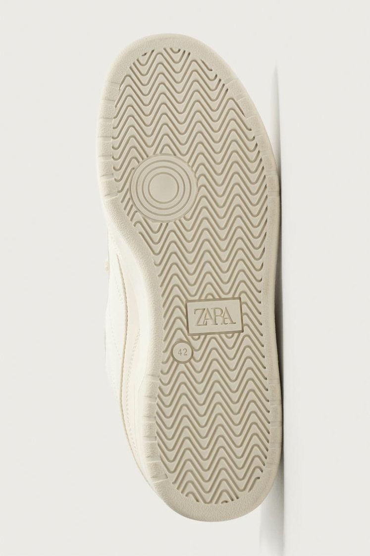 Zara Lace-Up Chunky Trainers — White