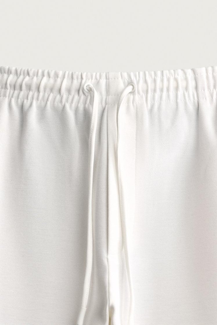 Zara Easy-Care Regular Fit Trousers — Oyster-white