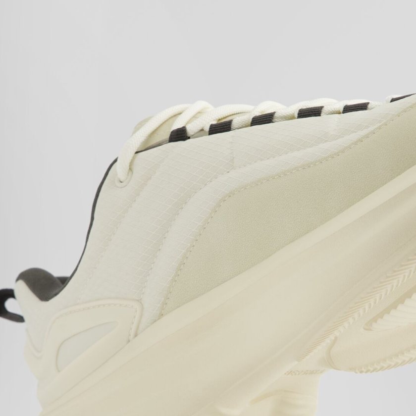 Chunky Sole Mesh Sneakers — Ivory