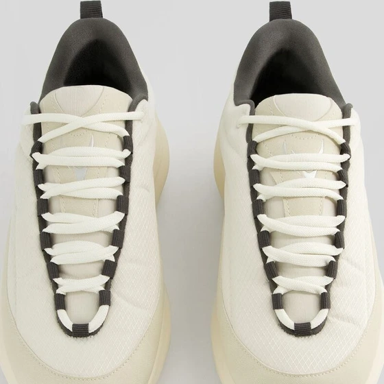 Chunky Sole Mesh Sneakers — Ivory