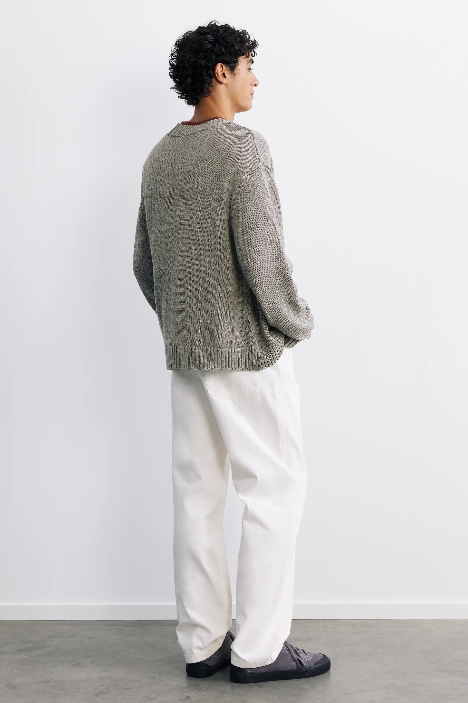 Pull&Bear Pantalon droit — White
