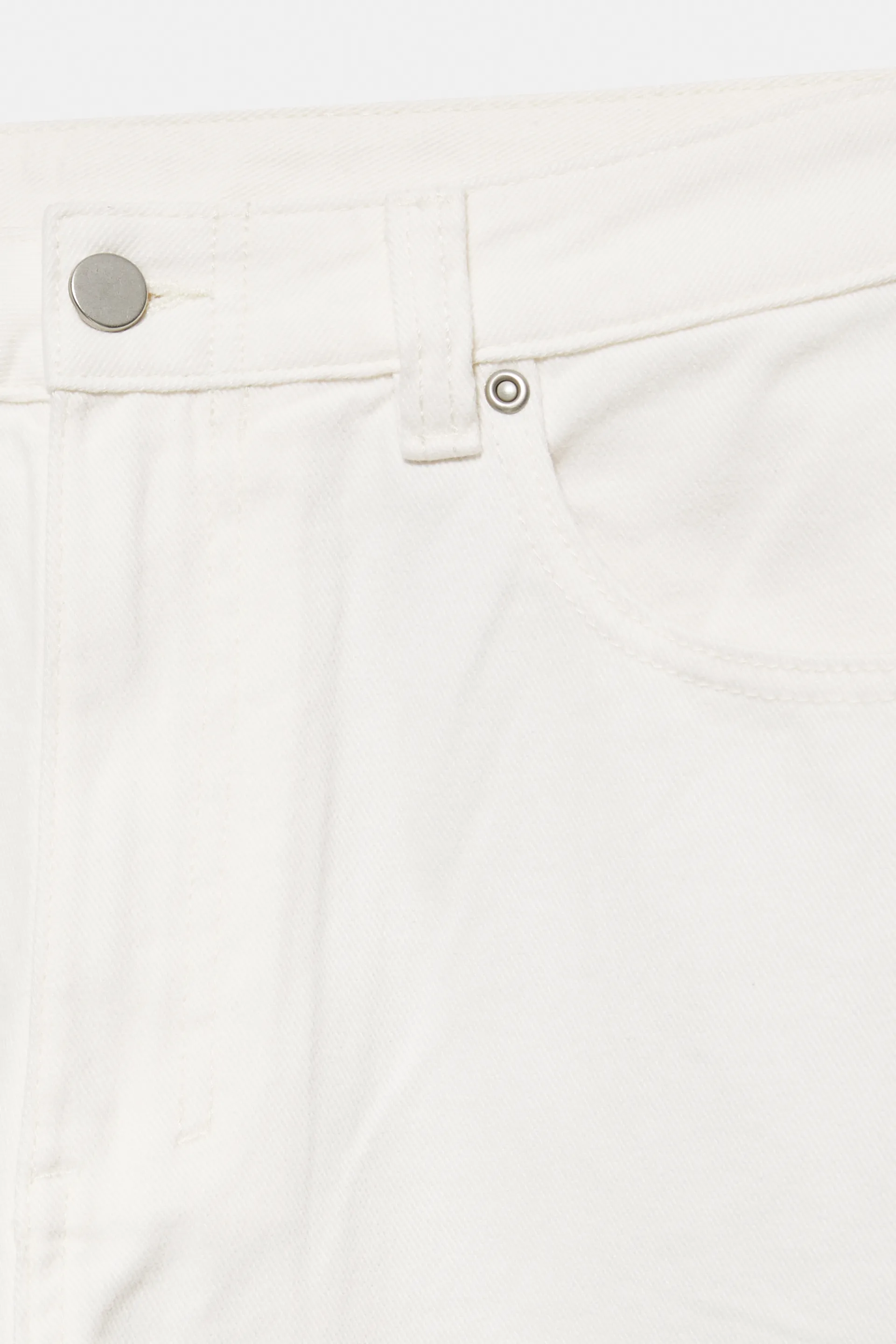 Pull&Bear Pantalon droit — White