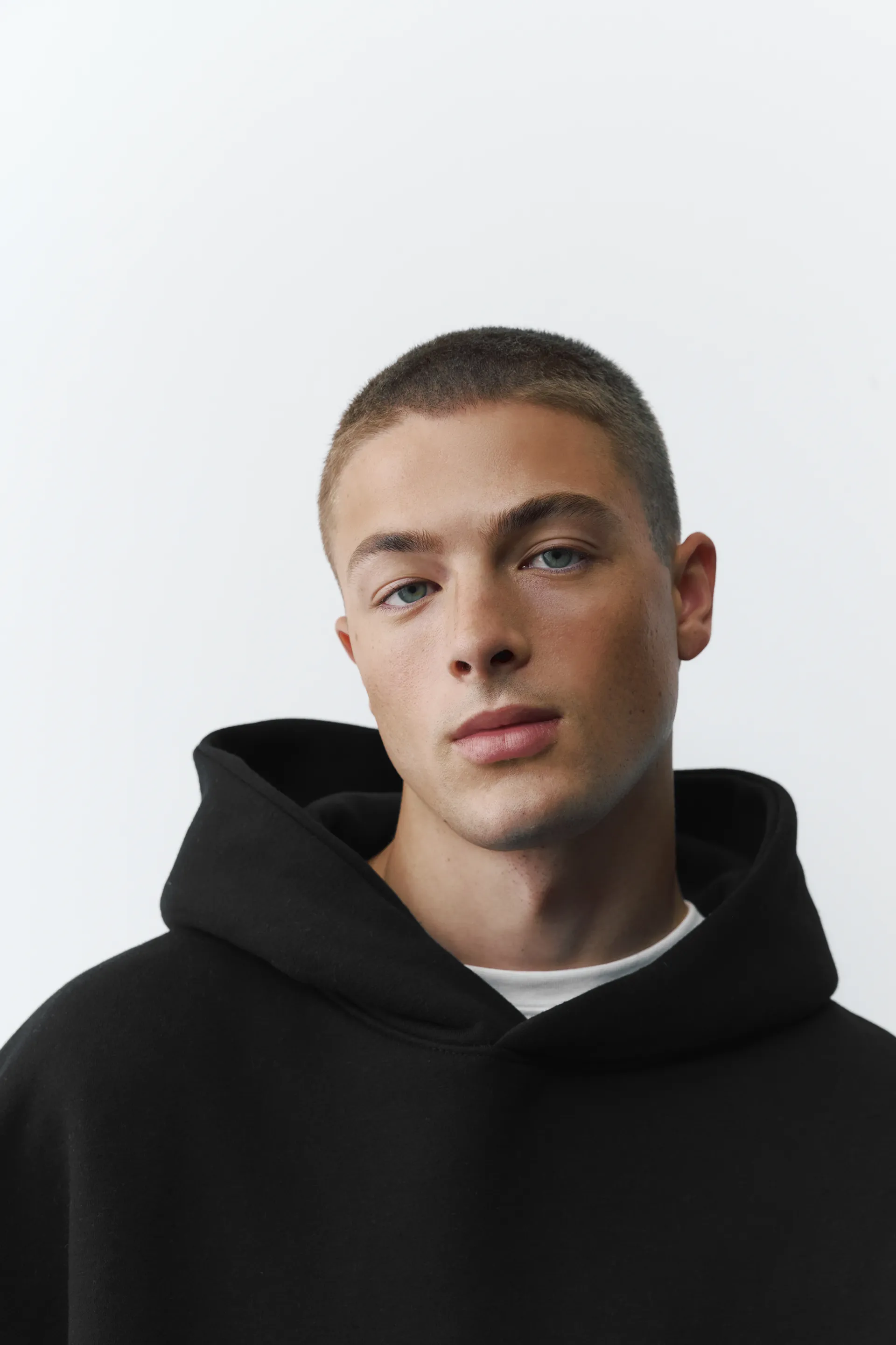 Pull&Bear Sweat boxy à capuche — Noir