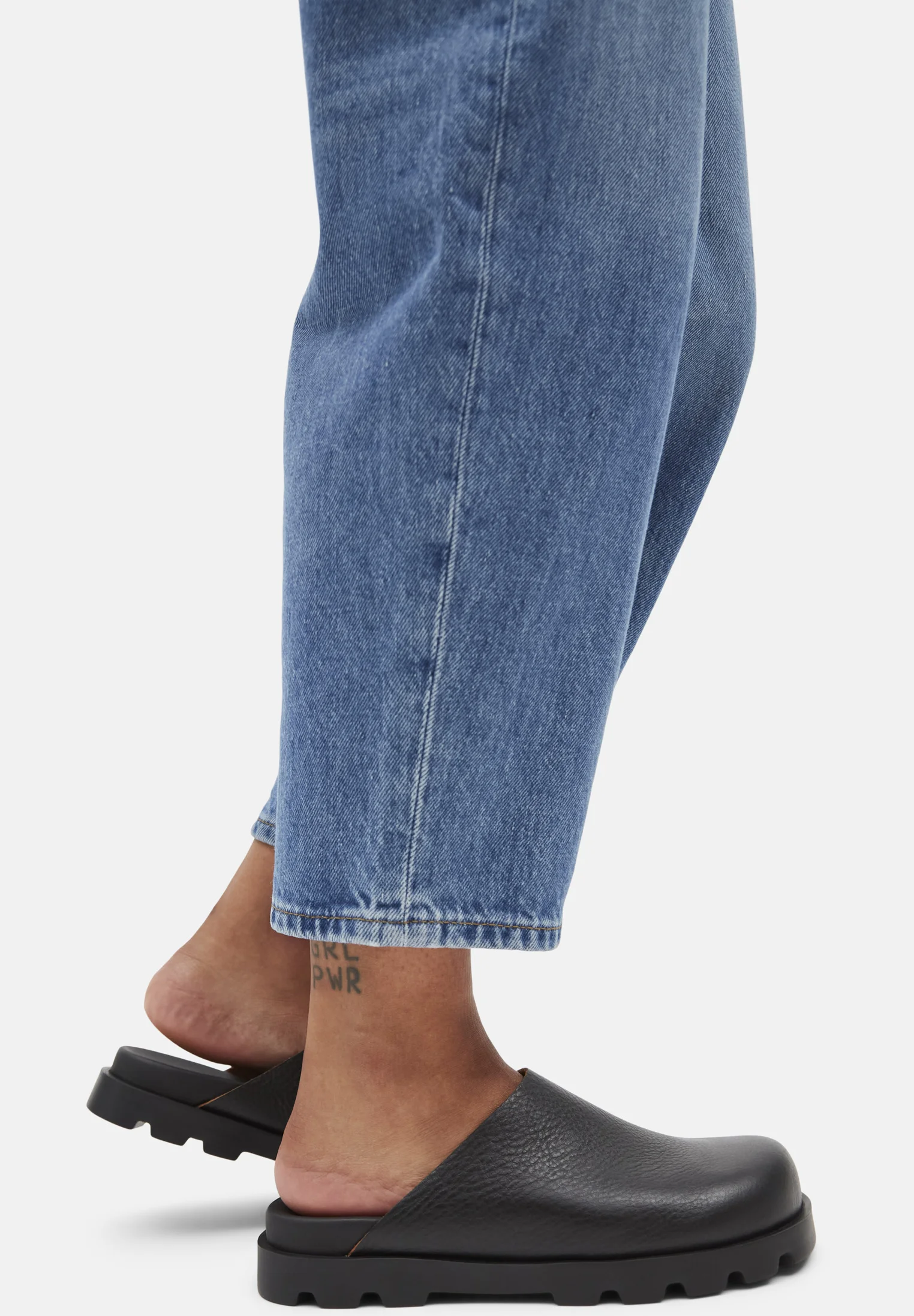 Mules Sabots en Cuir Noir