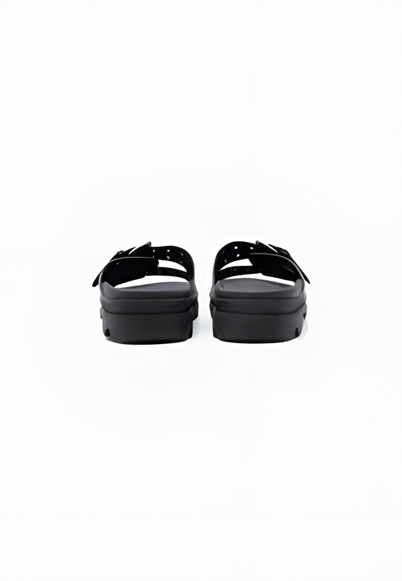 Sandales Noires à Boucles