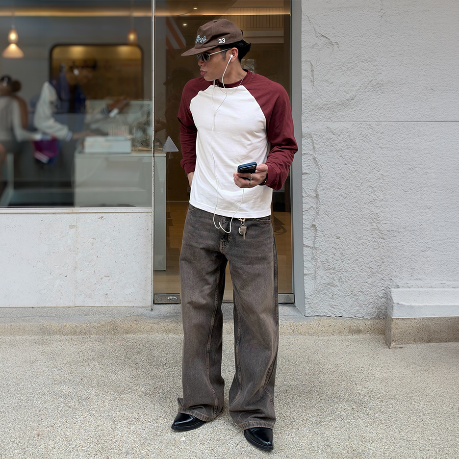 Bershka Jean straight fit — Gris