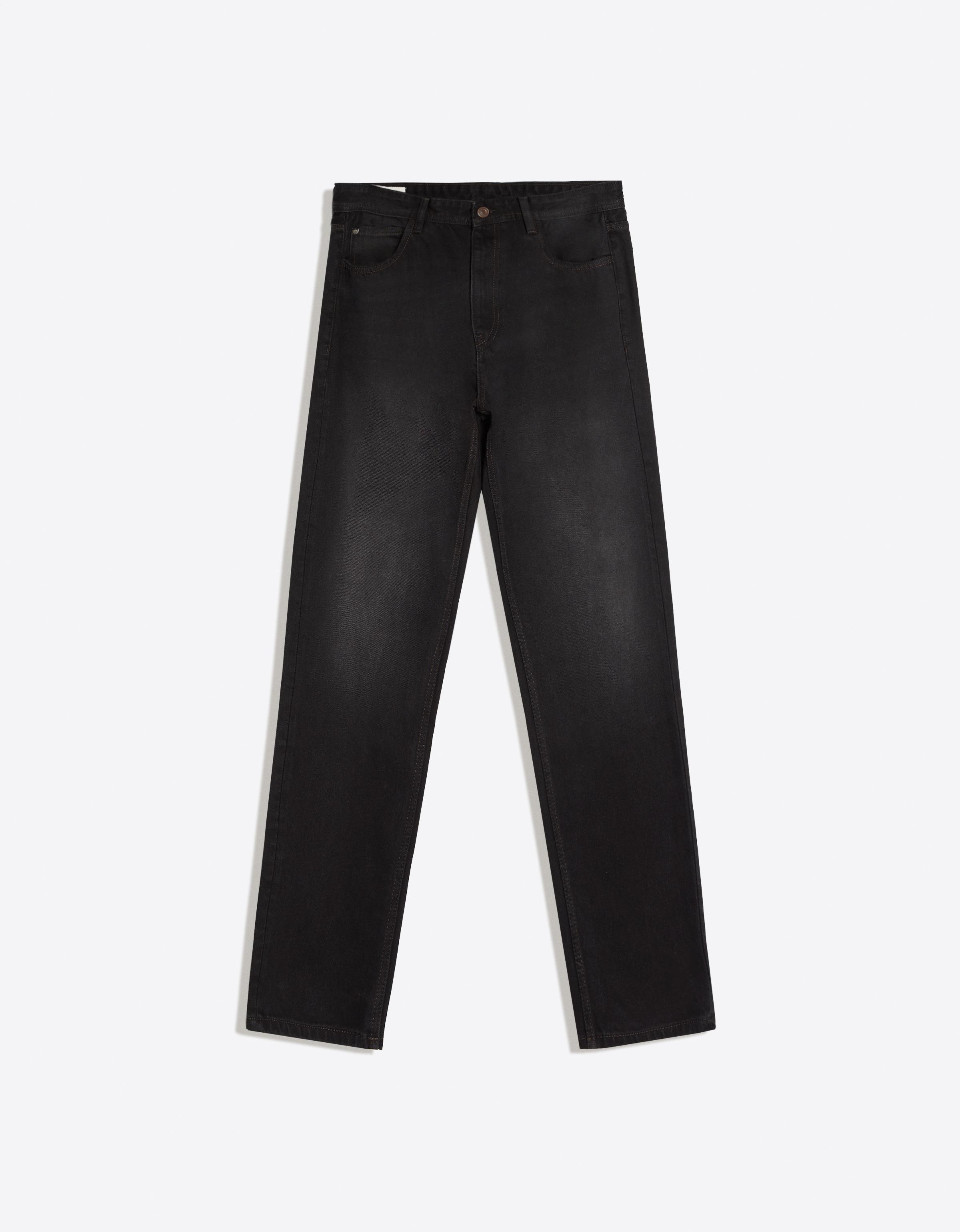 Bershka Jean straight fit — Noir