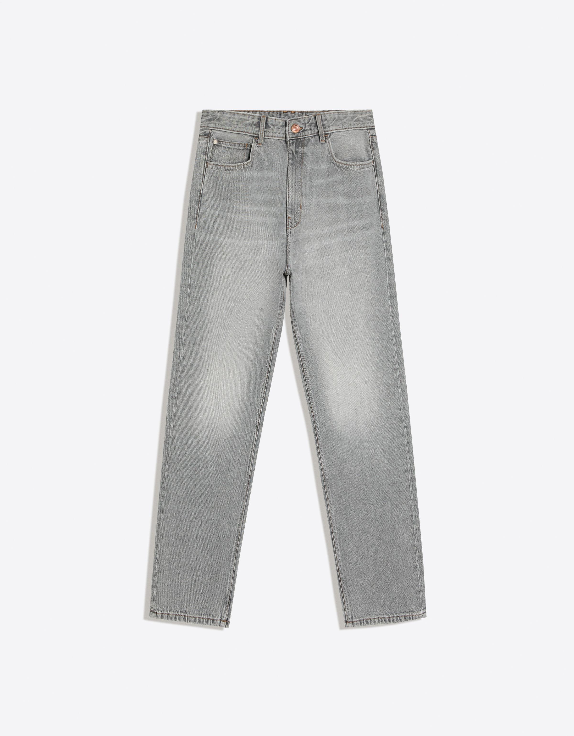 Bershka Jean straight fit — Gris