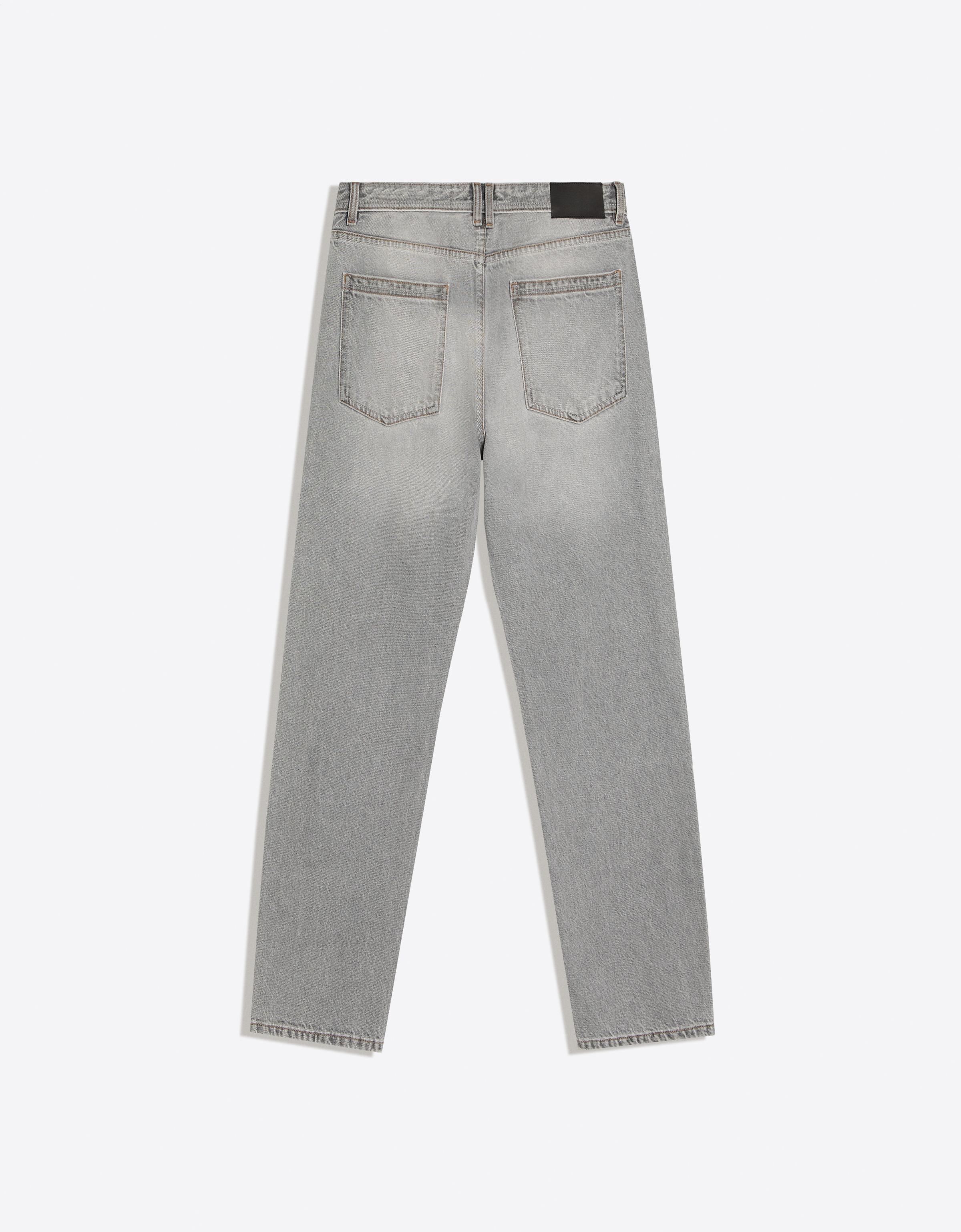 Bershka Jean straight fit — Gris