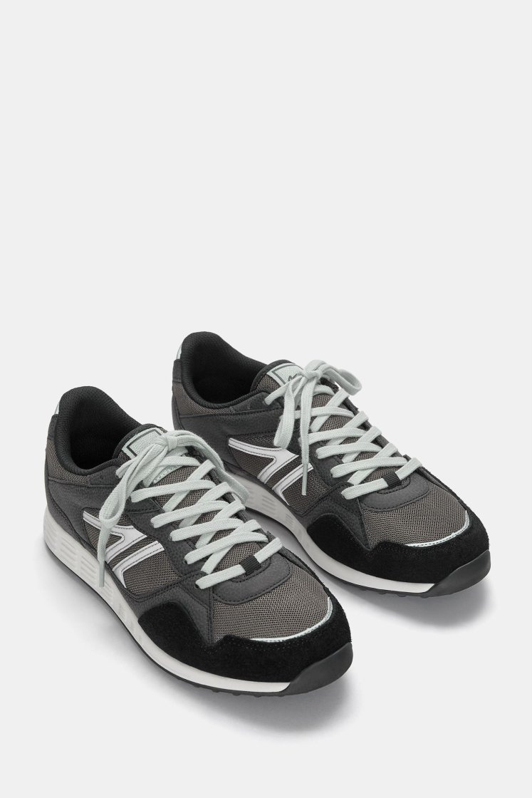 Pull&Bear Urban Runner Sneakers — Charcoal